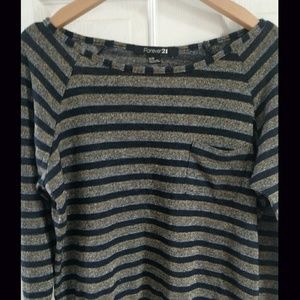 Forever 21 long sleeved striped top